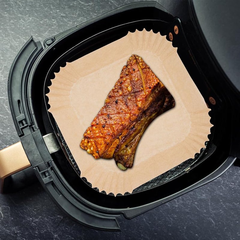 Air Fryer Parchment Paper Liners 100Pcs 17Cm X 4 5Cm Unbleached Food Grade Non Stick - Image 4
